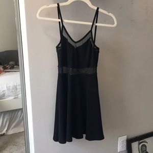 Black mesh skater dress!